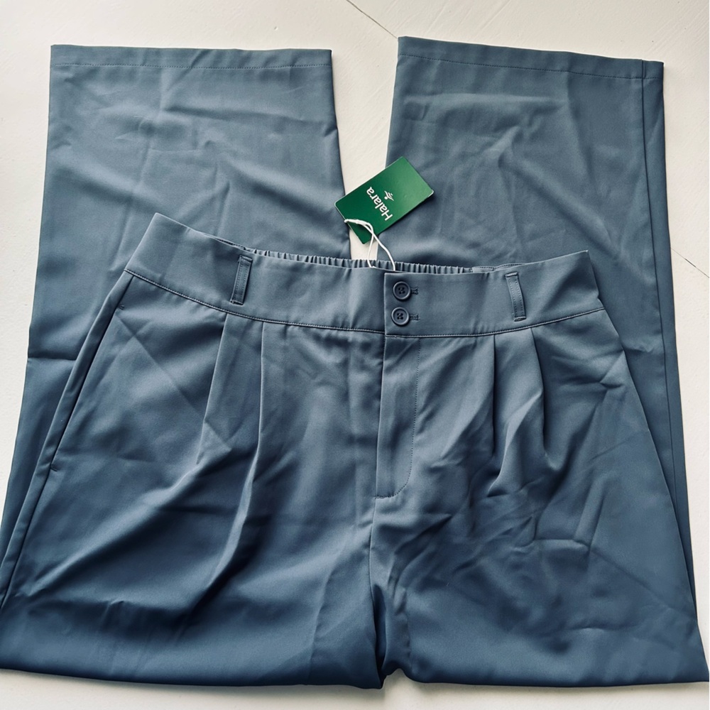HALARA Dusty Blue Wide-Leg Pants